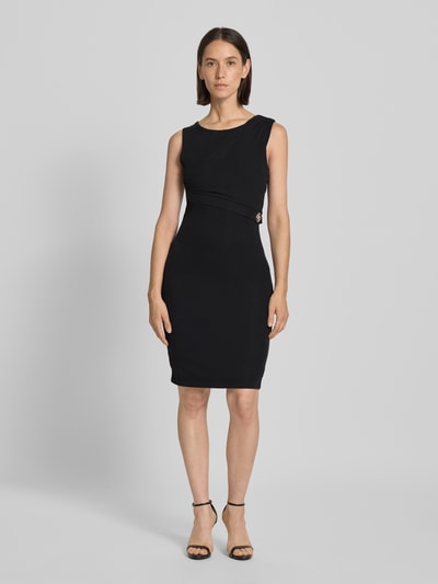 Guess Knielanges Etuikleid mit Label-Applikation Modell 'PRISCA' Black 1