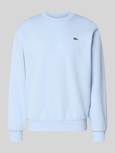 Produktfoto, jasnoniebieska bluza Regular Fit Sweatshirt aus Baumwoll-Mix von Lacoste, gładka struktura, kontekst: bluza męska Lacoste