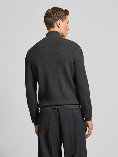 MCNEAL Strickpullover mit Stehkragen Dunkelgrau Melange 5