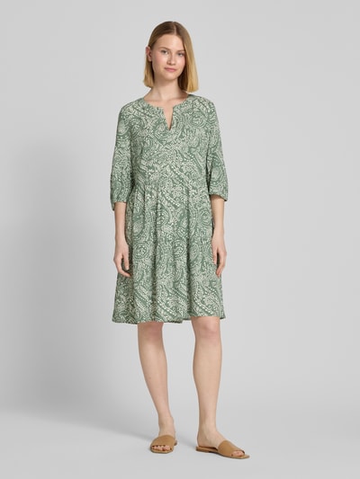 Christian Berg Woman Selection Tunikakleid aus Viskose im Stufen-Look Oliv 1