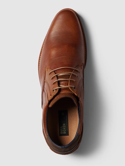 BULLBOXER Derby mit Strukturmuster Modell 'PHILIP' Cognac 4