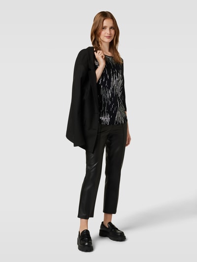 Christian Berg Woman Shirt met lange mouwen met boothals Zwart - 1