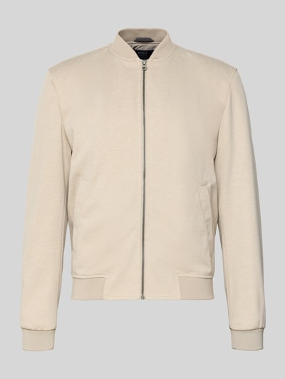 Produktfoto, Jacke mit Reißverschluss von MCNEAL aus beżowym mieszanką wiskozy ze stretchem, krój regular fit, ściągacze, stójka, kieszenie.