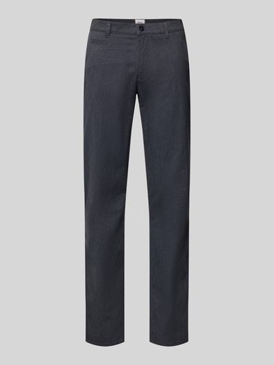 Brax Slim Fit Hose mit Bügelfalten Modell 'Fabio' Marine 1