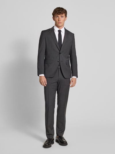 HUGO Modern Fit Business-Hemd mit Knopfleiste Modell 'Valerio' Weiss 1