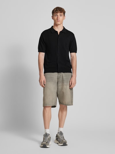 REVIEW Freizeithemd mit Knopfleiste Black 1