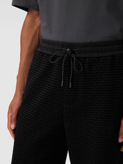 Emporio Armani Sweatpants met all-over logomotief Zwart - 3