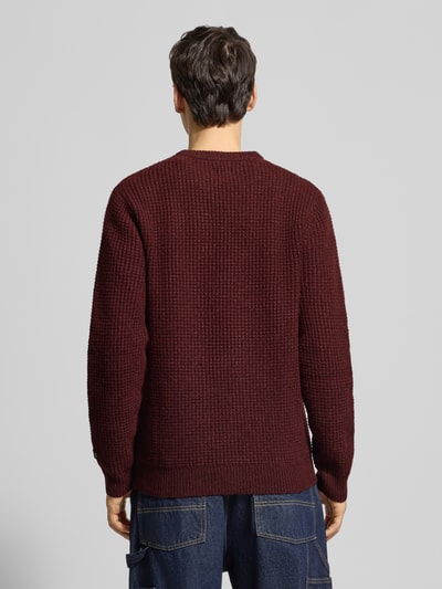 Levi's® Strickpullover mit gerippten Abschlüssen Dunkelbraun 5