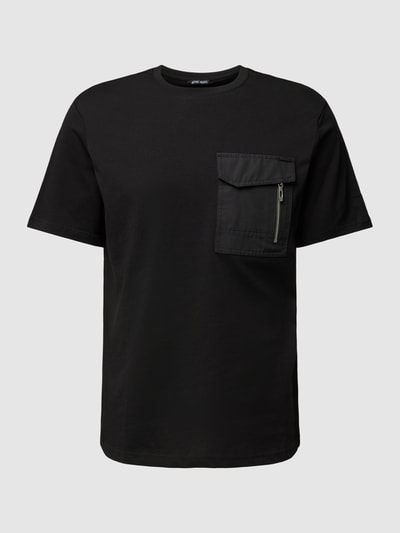 Antony Morato T-Shirt mit Brusttasche und Label-Detail Black 2