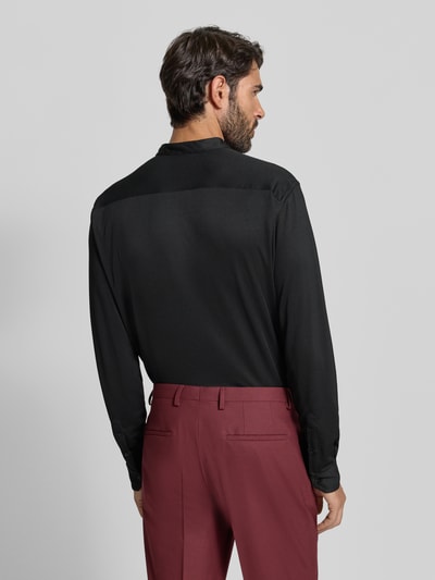 Emporio Armani Slim Fit Freizeithemd mit Stehkragen Black 5