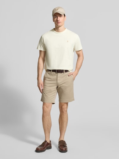 Polo Ralph Lauren Regular Fit T-Shirt aus reiner Baumwolle Offwhite 1