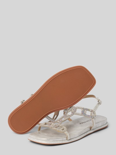 ALMA EN PENA Sandalette mit Strasssteinbesatz Silber 4
