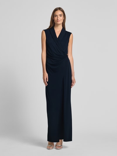 Vera Mont Jumpsuit mit seitlicher Raffung Dunkelblau 4