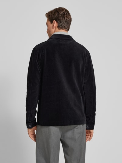 Marc O'Polo Regular fit sweatjack met corduroy structuur Zwart - 5