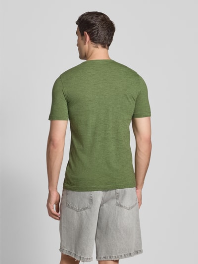 MCNEAL T-shirt met korte knoopsluiting Kaki - 5