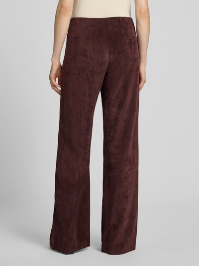 EMME High Waist Hose mit Cordstruktur Bordeaux 5