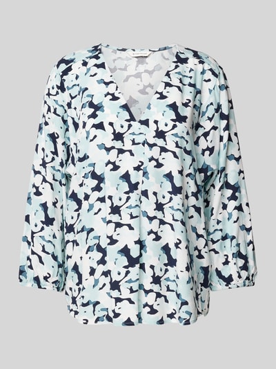 Tom Tailor Bluse mit Allover-Print Marine 2