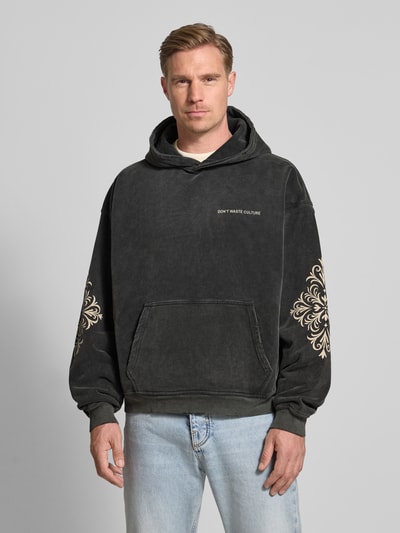 Don´t Waste Culture Hoodie mit Känguru-Tasche Modell 'Yulani' Anthrazit 4