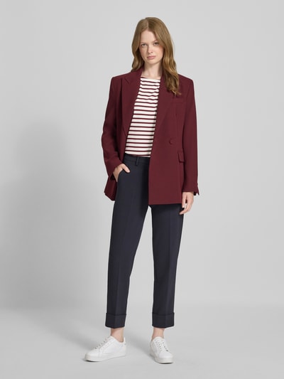 s.Oliver RED LABEL Relaxed fit T-shirt van viscosemix Kersenrood - 1