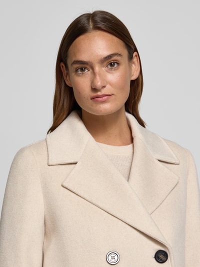 comma Kurtka z dodatkiem wełny i kołnierzem z połami Piaskowy 3