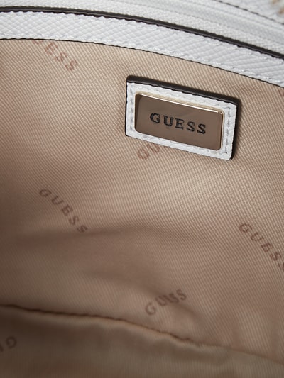 Guess Crossbody Bag mit Logo-Applikation Weiss 5