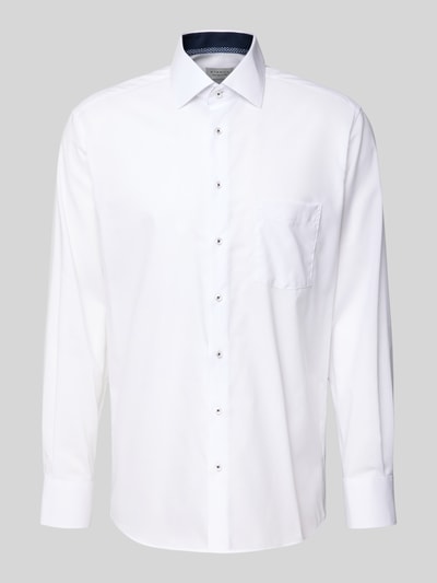 ETERNA Regular fit zakelijk overhemd van katoen met kentkraag Wit - 2