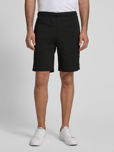 Lacoste Regular fit sweatshorts met galonstrepen Zwart - 4