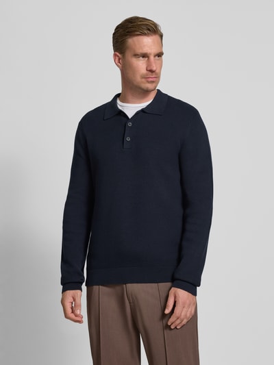 SELECTED HOMME Regular Fit Strickpullover aus reiner Baumwolle Modell 'DANE' Dunkelblau 4