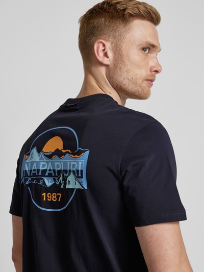 Napapijri T-shirt met labelprint Zwart - 3