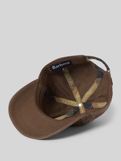 Barbour Basecap aus reiner Baumwolle Modell 'CASCADE' Oliv 2