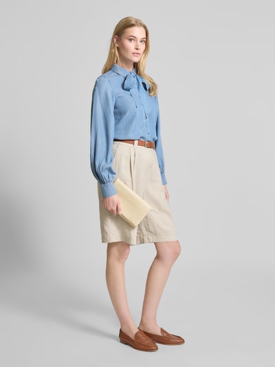 Abro Clutch mit Strukturmuster Modell 'Raffia' Ecru 1