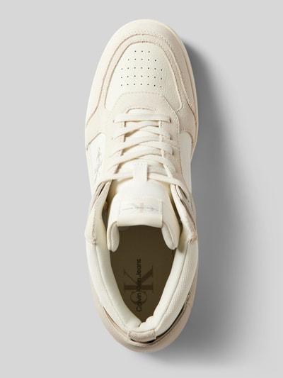 Calvin Klein Jeans Sneakers met labelprint, model 'BASKET CUP' Offwhite - 3