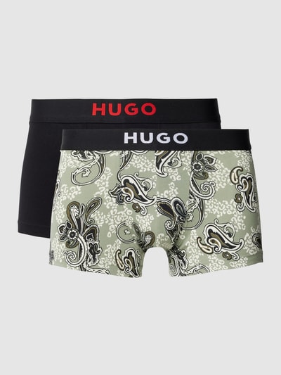 HUGO CLASSIFICATION Trunks mit Allover-Muster im 2er-Pack Hellgruen 1