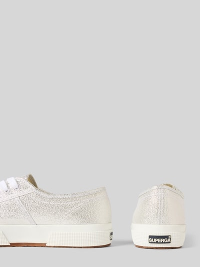 Superga Sneakersy z detalem z logo i sznurowaniem Srebrny 2