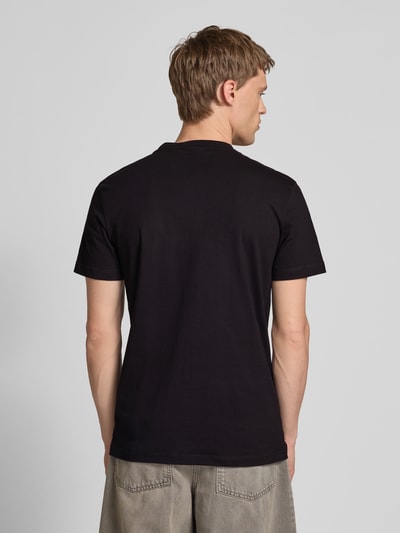 Calvin Klein Jeans T-Shirt mit Rundhalsausschnitt und Label-Stitching Black 5