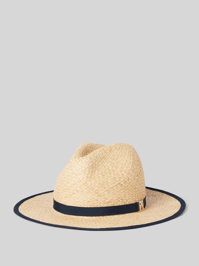 Tommy Hilfiger Fedora z opaską model ‘BEACH SUMMER’ Beżowy 1