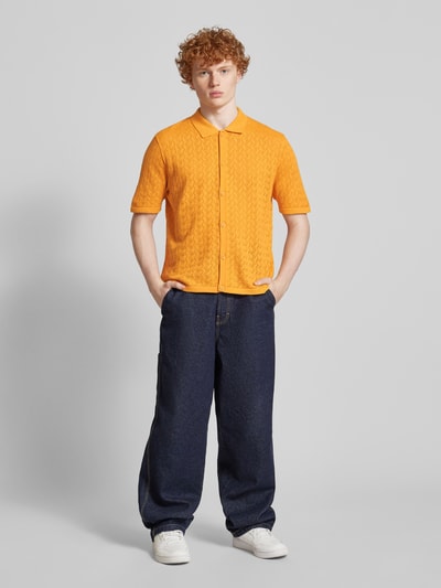 Jack & Jones Regular Fit Freizeithemd mit Polokragen Modell 'TYLER' Apricot 1