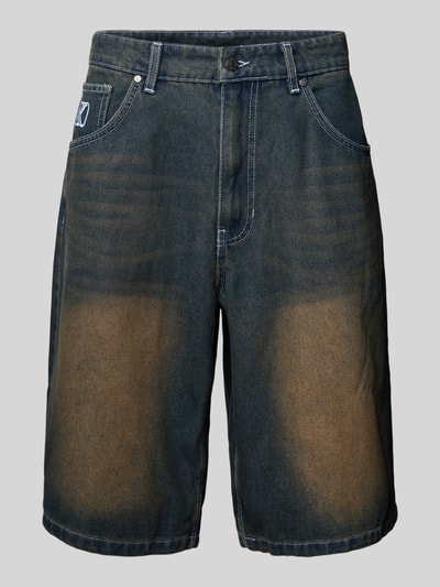 KARL KANI Baggy fit korte jeans in 5-pocketmodel Zwart - 2