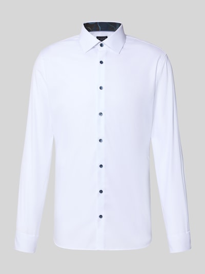 OLYMP No. Six Super slim fit zakelijk overhemd met kentkraag Wit - 2