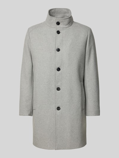 Roy Robson Lange jas met opstaande kraag en steekzakken Lichtgrijs - 2