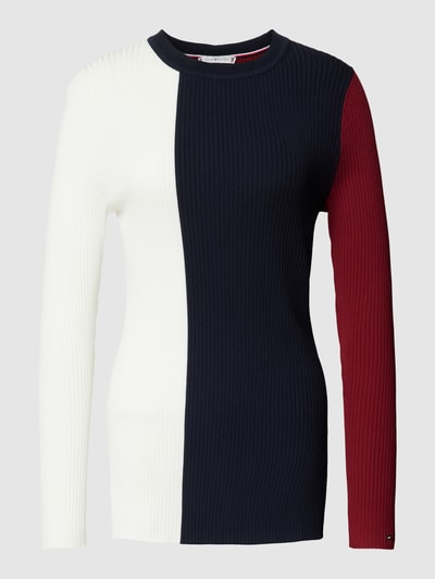 Tommy Hilfiger Strickpullover im Colour-Blocking-Design Marine 2