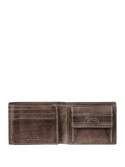 camel active Portemonnaie aus Leder im Retro-Look  Black 4
