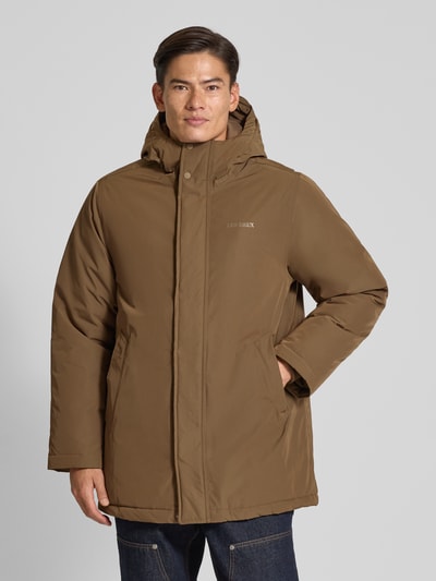 Les Deux Parka mit Stehkragen Modell 'Darius' Dunkelbraun 4