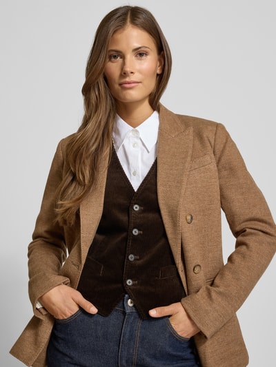 Polo Ralph Lauren Regular fit gilet met strookzakken Chocoladebruin - 3