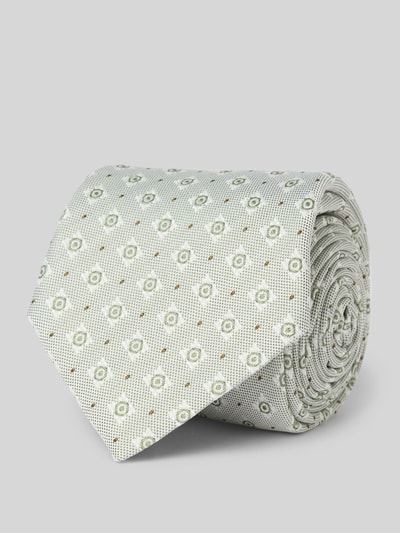 BOSS Krawatte mit Seide-Anteil (7,5 cm) Gruen 1