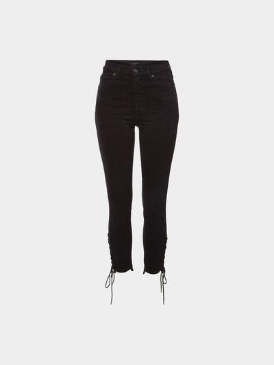 Citizens of Humanity High Rise Slim Ankle Jeans Olivia mit Schnürdetails Black 1