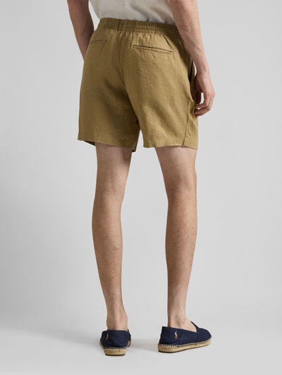 Polo Ralph Lauren Leinenshorts mit Tunnelzugbund und Logo Stitching Sand 5