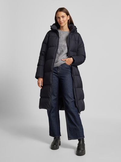 Tommy Hilfiger Gewatteerde jas met capuchon in donkerblauw online kopen P C