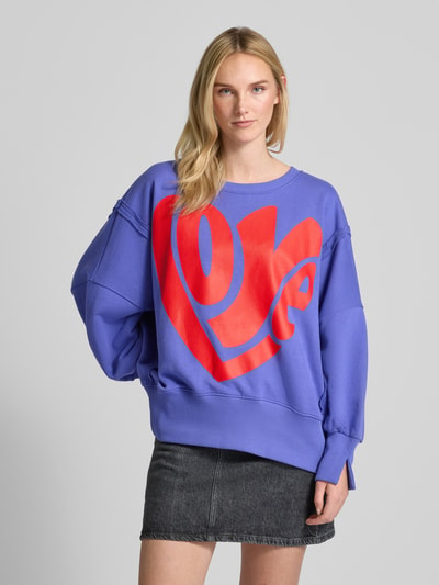 miss goodlife Oversized Sweatshirt mit Statement-Print Lila 4