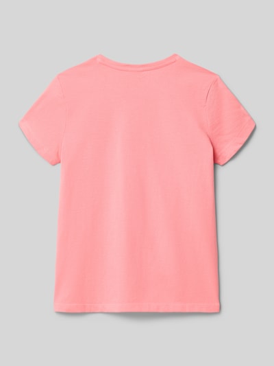 Produktfoto, Regular Fit T-Shirt aus reiner Baumwolle von s.Oliver RED LABEL Kinder T-Shirt, Optik: Unifarben, Materialverarbeitung: Jersey, Kurzarm, Rückansicht